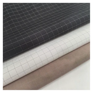 Custom Color 96% Nylon 4% Spandex Stretch Yarn Dyed Reflective Ripstop Nylon Fabric for Outdoor Cloth