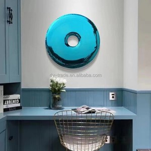 48 Inch Stainless Steel Convex Mirror for Wall Art Gallery Decoration