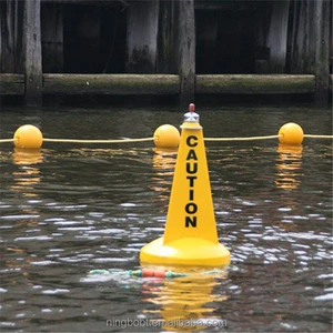 Costum Rotational Plastic Navigation Mark Plastic Conical Buoy For Ocean River Water Warning