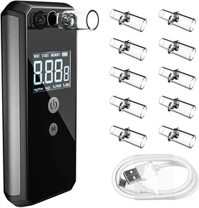 High Accuracy Fuel Cell Breathalyzer Digital Alcohol Tester Portable for Driver Safety Fast Response Professional Use