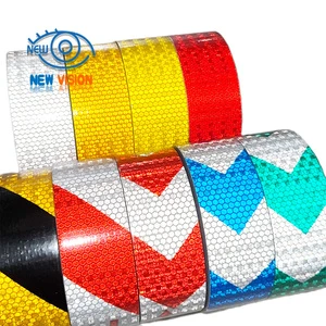 High Reflective Crystal Grid Vinyl Film - Self-Adhesive Waterproof PVC Sticker for Safety Sign Advertising