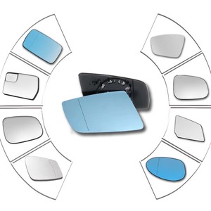 New Condition Left/Right Side Mirror Glass for Cars Convex Rearview Mirror Cut Size Universal Fitment Chrome Paint 1 Year