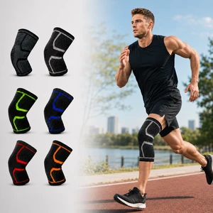 Umax Elastic Breathable Knee Protector Brace Weightlifting Knee Sleeves for Running
