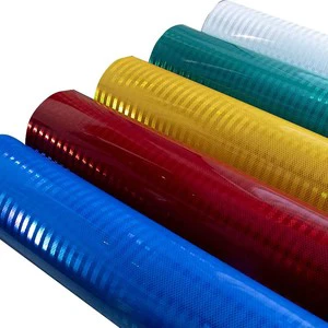 TM9200 High Intensity Grade Prismatic Reflective Sheeting For Road Signs ASTM Fluorescent Color