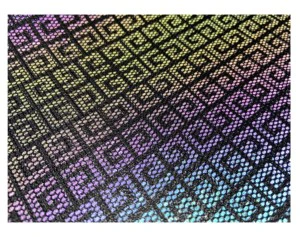 100% Polyester Tricot Knit Reflective Color Composite Fabric for Shoes-Wear Resistant 350gsm for Girls' Bags