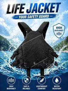 Custom Slim Fit Premium Kayaking Life Jacket High Buoyancy Comfortable Breathable Life Vest For Canoe Drifting Water Activities