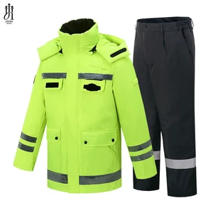 High Visibility Reflective Safety Clothing Wholesale Mens Hi Vis Clothing Working Jacket With Hood
