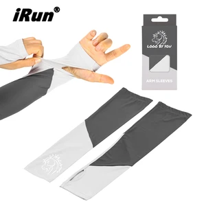 IRun Custom Logo Protective Non Slip Fishing Compression Arm Sleeves Cycling Sports Cover Arm Sleeve Running Arm Sleeves
