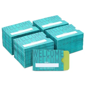 Custom Key Sleeve for Residents, Room Card Envelope for Motel, Business,Hotel Key Card Holders 2.4x3.5 in
