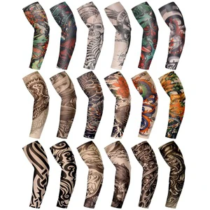 Tattoo Cover Cycling Bicycle UV Protection Arm Sleeves Protective Arm Sleeves Men Women Outdoor Arm Sleeves With Custom Printing
