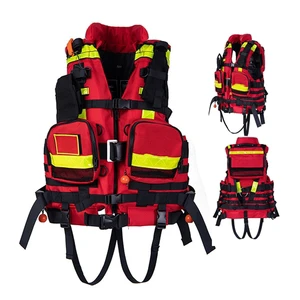 High Buoyancy 190n Breathable Torrent NBR Foam Life Jacket for Life Boat Water Rescue