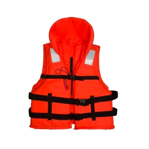 High Quality Oxford Fabric SOLAS Marine Life Jacket with 75N Buoyancy Orange Adult EPE Foam Life Vest (Custom Logo)