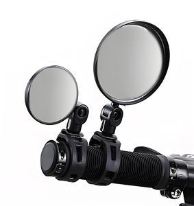 Bicycle Rearview Mirror Wide-Angle Convex Mirror Silicone Handle Rearview Mirror