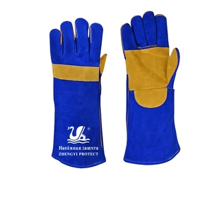 Heavy Duty Cowhide Leather Welding Gloves Workplace Safety Gloves to Protect Welder's Hands