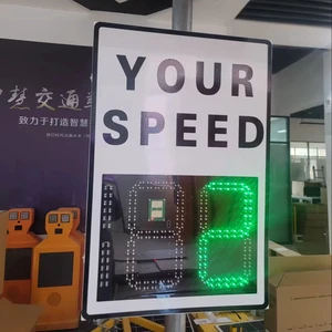Three-digit Reflective Solar LED Traffic Sign Board with PVC Board Fifth Grade Reflective Film Digital Printing 900x600MM