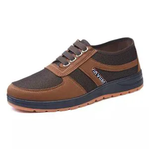 Work Autumn Non-slip Wear-resistant Labor Protection Deodorant Lightweight Mesh Height Increasing Soft Sole Chef Shoes