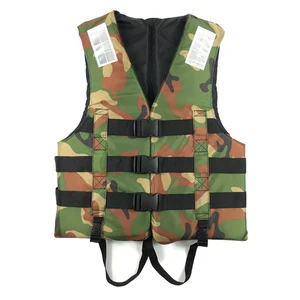 Camouflage Life Vest Swimming Training Life Jacket Portable Foldable Foam Buoyancy Vest for Adult