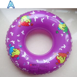 China factory OEM customize design printing vinyl PVC puff air blow inflatable swim tube life floater ring life saving device