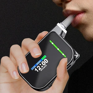 High Precision Portable Breath Alcohol Tester Fuel Cell Breathalyzer Sensor Checker Meter Portable Alcohol Testers