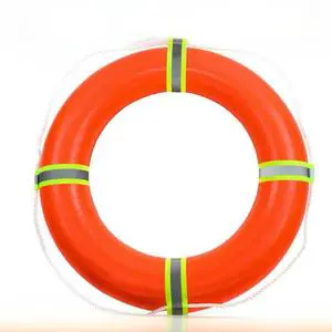 Free Sample Orange Adult Seaside lifebuoy Swimming Security Equipments Solid PVC Life Buoy