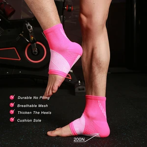 Custom logo Sport Protection Arch Support High Elastic Durable Compression Ankle Sleeve