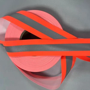 European standard flame retardant reflective tape 5CM * 2CM * 100m, washable 25 times
