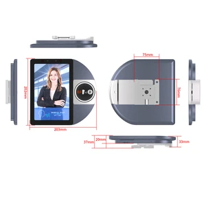 Wall Mounted Riconoscimento Facciale Check In Alcohol Tester Good Job Alcohol Test Breathalyzer Face Recognition Access Control