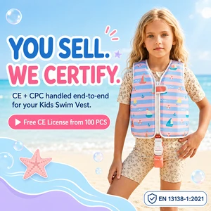 Custom Kids Swim Vest Neoprene Float Jacket Adjustable Straps EPE Foam Buoyancy Training Aid Toddler Child Beach Pool