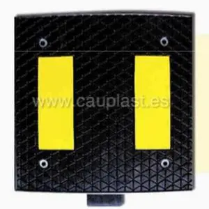 50x50x3 cm Recycled Rubber Speed Bump Eco-Friendly Reductor De Velocidad Made From Durable Material in Red Color