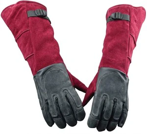 2026 Impact Protection Welding Leather Gloves Heat Resistant Kevlar Stitched Heavy Duty Industrial Safety Work Gloves USA