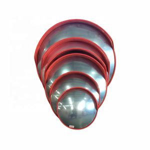 PC Car Rearview Convex Mirror With Galvanized Adjustable 60CM Small Convex Spherical Mirror Decor for Road Marine