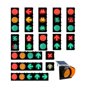 200mm 300mm 12v Red Green Street Pedestrian Signal Lamp LED Traffic Signal Light for Sale