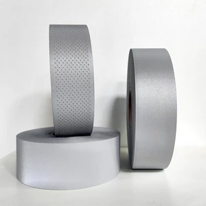 Silver High Visibility T/C Reflective Fabric Material for Sewing for Outdoor and Safety Applications