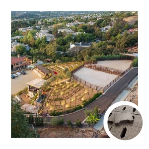 Outdoor Walkway Pool Sidewalk 30mm Thick Dog Bone Rubber Tiles Paver Bricks For Horse Stable
