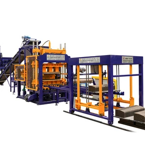 Automatic QT5-15 Cement Block Making Machine Hollow Paver Solid Curbs Stone Customized Molds Building Material Brick PLC