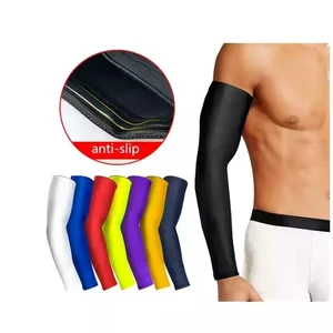 Custom UV Polyester Unisex Adult Baseball Fishing Cycling Sun Protection Compression Breathable Durable Lightweight Arm Sleeves