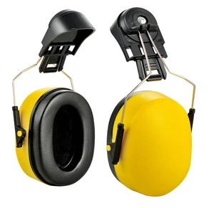 Two Piece ABS Anti-Drum Noise Reduction Earmuffs with SNR 24 EN352-1 Certification Foldable Design Safety Features