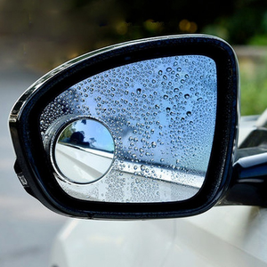 New 2pcs Convex Mounted Auxiliary Rear-view Mirror 360 Degree Rotation Wide-angle Round Frame Blind Spot Rear-view Mirror