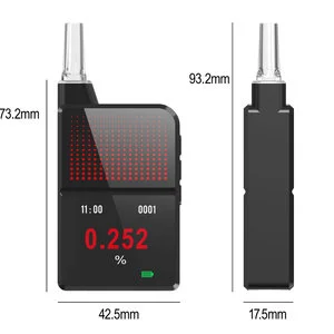 Online Sell 2026 Newest H3 Pro Portable Alcohol Tester Electrochemical Sensor Breathalyzer