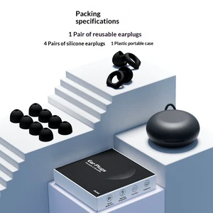 Rehabilitation Therapy Supplies Earplugs Made Silicone Silent Noise Reduction 4 Size Soundproof Soft Reusable Hearing protection