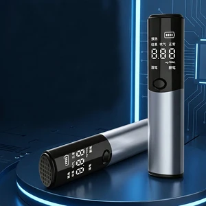 Portable Breath Alcohol Tester Model S3 With Lithium Battery Silver Color For Personal Use Wholesale From Guangdong Manufacturer