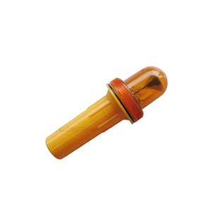 LED Traffic Light with Handle Round Head Flash Lamp Traffic Cone Light PC Material Warning Lamp Two D Batteries 60times/min