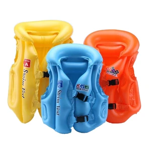 Custom PVC Inflatable Swim Life Jacket for Kids New Style Safety Swimming Vest Appropriate Service for Drifting Outdoor