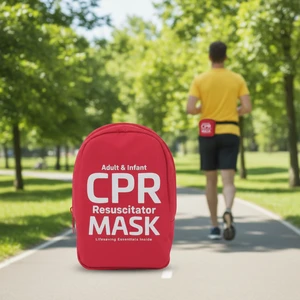 Adult And Infant CPR Mask Combo Kit ,First Aid Kit, Emergency Kit For Outdoor Running Sports Camping Hiking Home&Office