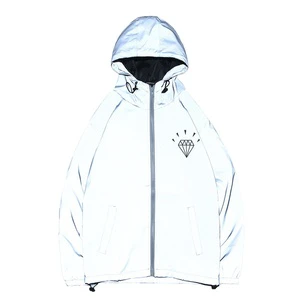 Glow in the Dark 100% Nylon Rainbow Vivid Color Softness Reflective Fabric for Jacket