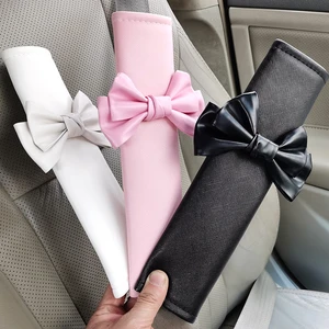 Flower Small Shoulder Pad Car Seat Belt Cartoon Creative Insurance Cover Car Interior Decoration Protection Accessories