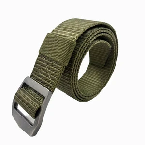 Men's Outdoor Tactical Nylon Belt With Alloy Buckle and Custom Logo
