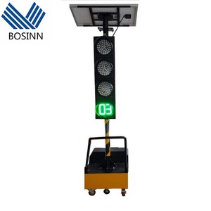 Crosswalk Traffic Lights Flashing Beacons Malaysia Road Construction Wireless Temporary Portable Traffic Signal Lamp