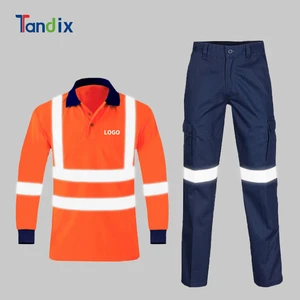 High Visibility Reflective Safety Suit Hi Vis Work Clothes Workshop Mining Construction Jacket Pant Workwear Worker Uniform