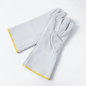 Low Price Industrial Labor Safety Hand Protective Gloves Solid Sheepskin Leather Safety Welding Work Gloves